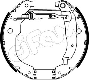 Cifam 151-205 - Brake Shoe Set autospares.lv