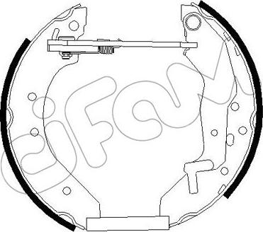 Cifam 151-273 - Brake Shoe Set autospares.lv