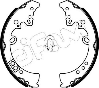 Cifam 153-445J - Brake Shoe Set autospares.lv