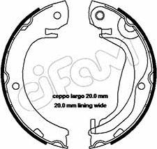 Cifam 153-453 - Brake Shoe Set, parking brake autospares.lv