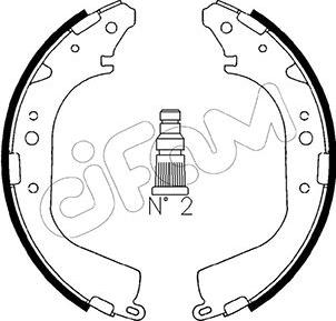 Cifam 153-415 - Brake Shoe Set autospares.lv