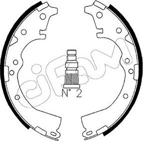 Cifam 153-416 - Brake Shoe Set autospares.lv