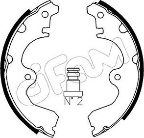 Cifam 153-425 - Brake Shoe Set autospares.lv