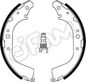 Cifam 153-421 - Brake Shoe Set autospares.lv