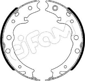 Cifam 153-539 - Brake Shoe Set, parking brake autospares.lv