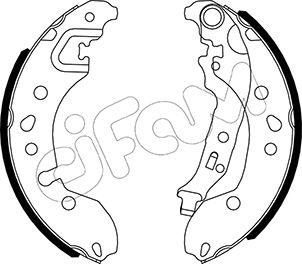 Cifam 153-536 - Brake Shoe Set autospares.lv