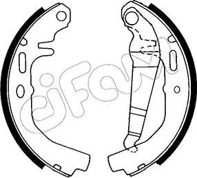 Cifam 153-612 - Brake Shoe Set autospares.lv