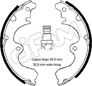 Cifam 153-634 - Brake Shoe Set autospares.lv