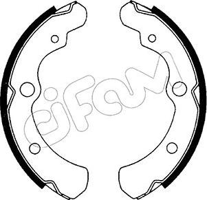 Cifam 153-628 - Brake Shoe Set autospares.lv