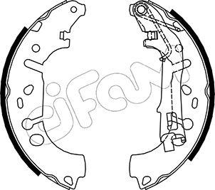 Cifam 153-093 - Brake Shoe Set autospares.lv