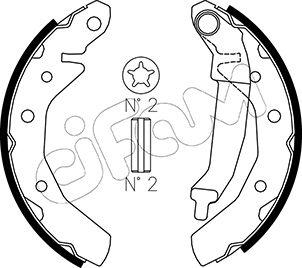 Cifam 153-046 - Brake Shoe Set autospares.lv