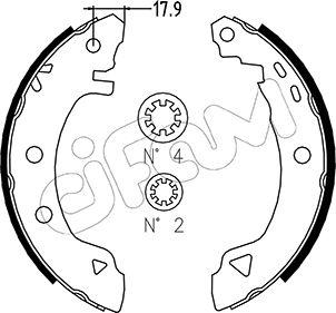 Cifam 153-001 - Brake Shoe Set autospares.lv