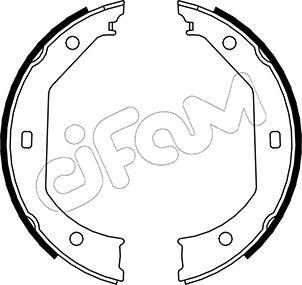 Cifam 153-017 - Brake Shoe Set, parking brake autospares.lv