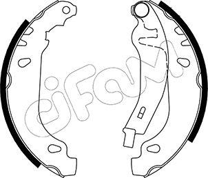 Cifam 153-022Y - Brake Shoe Set autospares.lv