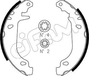 Cifam 153-022 - Brake Shoe Set autospares.lv