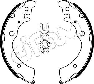 Cifam 153-154 - Brake Shoe Set autospares.lv