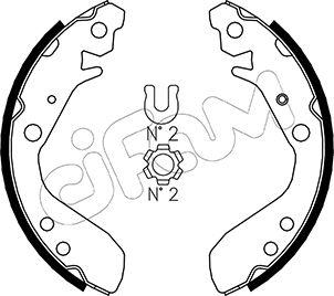 Cifam 153-158 - Brake Shoe Set autospares.lv