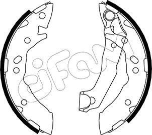 Cifam 153-168 - Brake Shoe Set autospares.lv