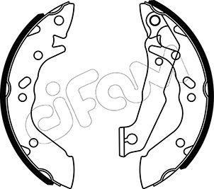 Cifam 153-167 - Brake Shoe Set autospares.lv