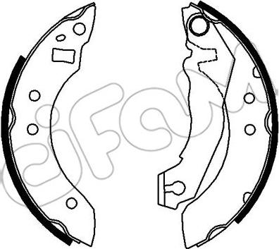 Cifam 153-105 - Brake Shoe Set autospares.lv