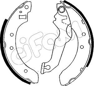 Cifam 153-106 - Brake Shoe Set autospares.lv