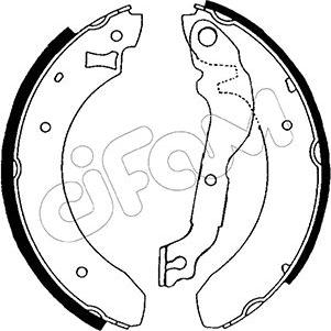 Cifam 153-108 - Brake Shoe Set autospares.lv