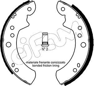 Cifam 153-114 - Brake Shoe Set autospares.lv