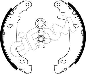 Cifam 153-345 - Brake Shoe Set autospares.lv