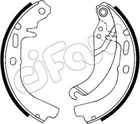 Cifam 153-304 - Brake Shoe Set autospares.lv