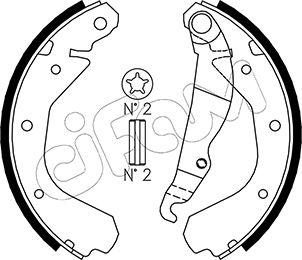 Cifam 153-307 - Brake Shoe Set autospares.lv