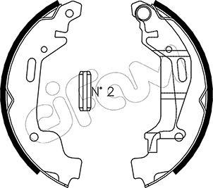 Cifam 153-314 - Brake Shoe Set autospares.lv