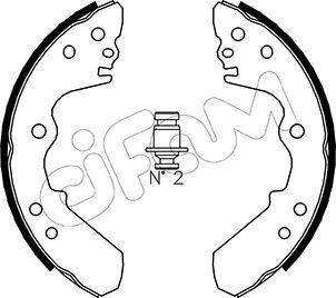 Cifam 153-310 - Brake Shoe Set autospares.lv