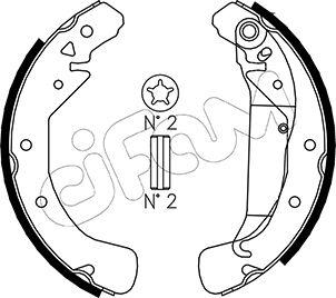 Cifam 153-311 - Brake Shoe Set autospares.lv