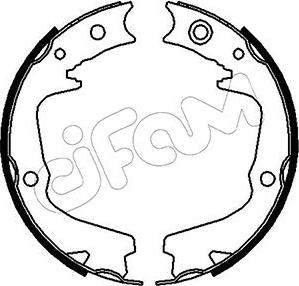 Cifam 153-387 - Brake Shoe Set, parking brake autospares.lv