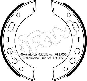 Cifam 153-336 - Brake Shoe Set, parking brake autospares.lv