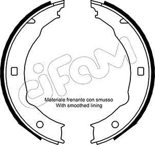 Cifam 153-330 - Brake Shoe Set, parking brake autospares.lv