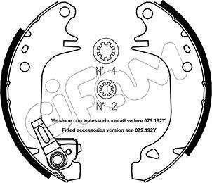 Cifam 153-320Y - Brake Shoe Set autospares.lv