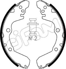 Cifam 153-256 - Brake Shoe Set autospares.lv