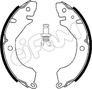 Cifam 153-253 - Brake Shoe Set autospares.lv