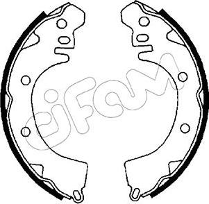 Cifam 153-252 - Brake Shoe Set autospares.lv