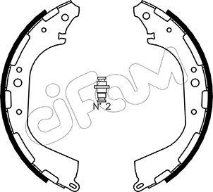 Cifam 153-282 - Brake Shoe Set autospares.lv