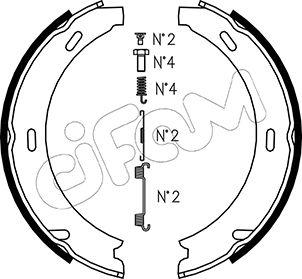 Cifam 153-233K - Brake Shoe Set, parking brake autospares.lv