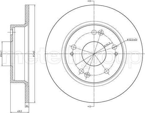 Cifam 800-996C - Brake Disc autospares.lv