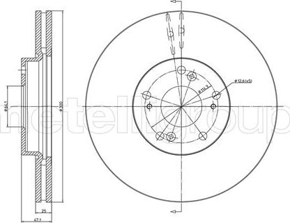 Cifam 800-997C - Brake Disc autospares.lv