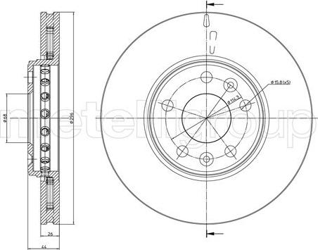 Cifam 800-942C - Brake Disc autospares.lv