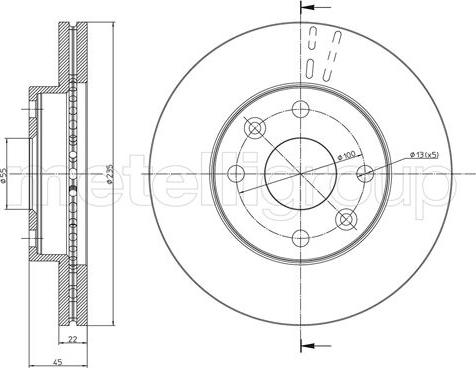 Cifam 800-959 - Brake Disc autospares.lv