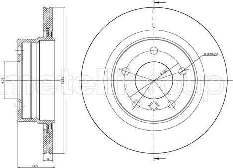 Cifam 800-950C - Brake Disc autospares.lv