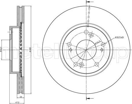 Cifam 800-958C - Brake Disc autospares.lv