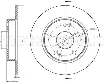 Cifam 800-957C - Brake Disc autospares.lv