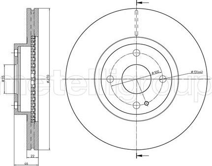 Cifam 800-962 - Brake Disc autospares.lv